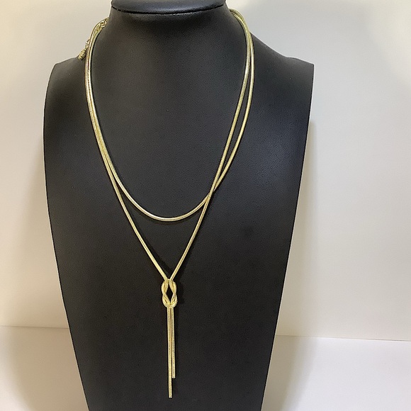 Kendra Scott Annie Gold Y Necklace New - Picture 2 of 6